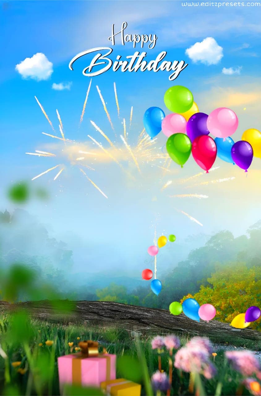 happy birthday background for editing