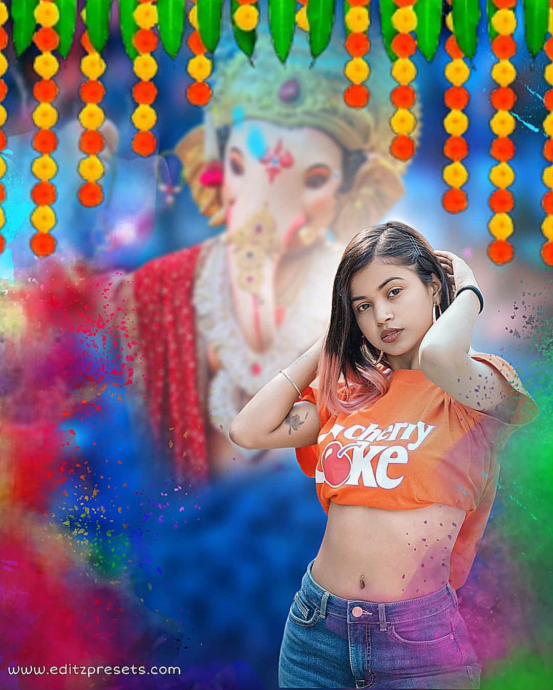 ganesh photo editing background