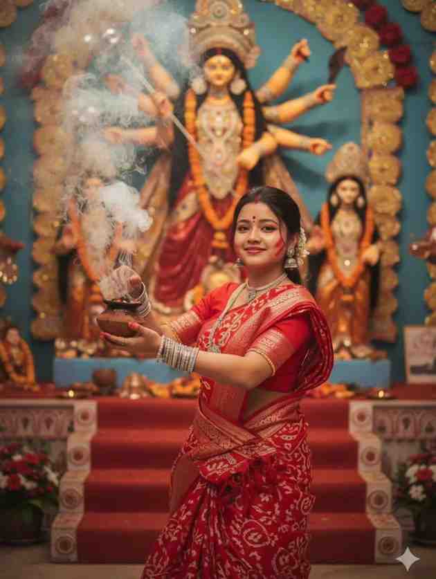 gemini se kaise durga puja ka photo editing karen