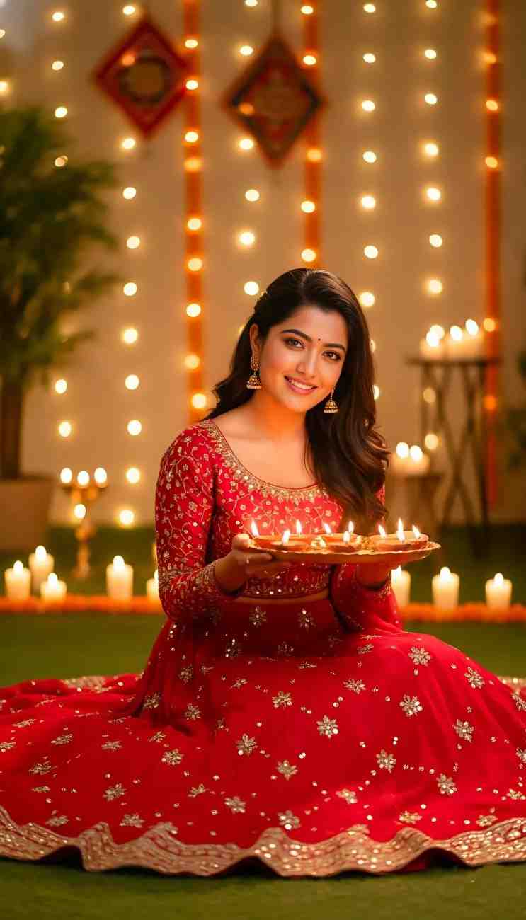 girls diwali gemini photo editing prompt