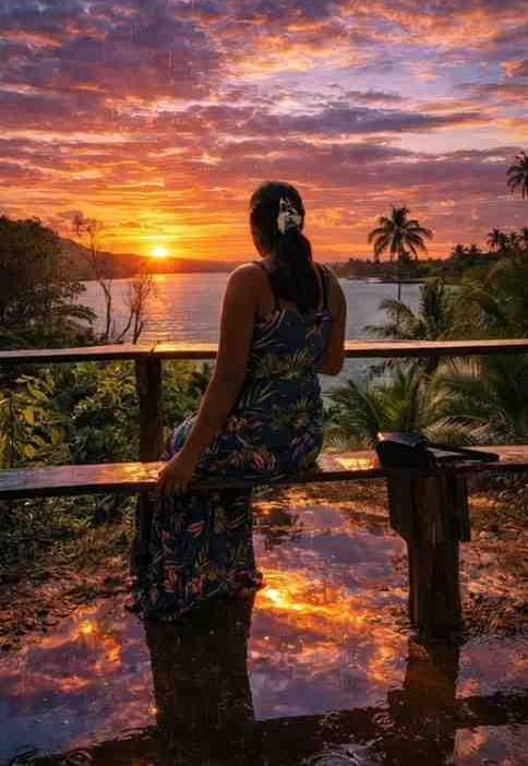 sunset cinematic photo editing