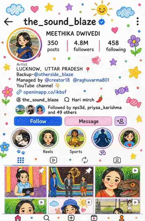 crayon drawing instagram profile photo editing