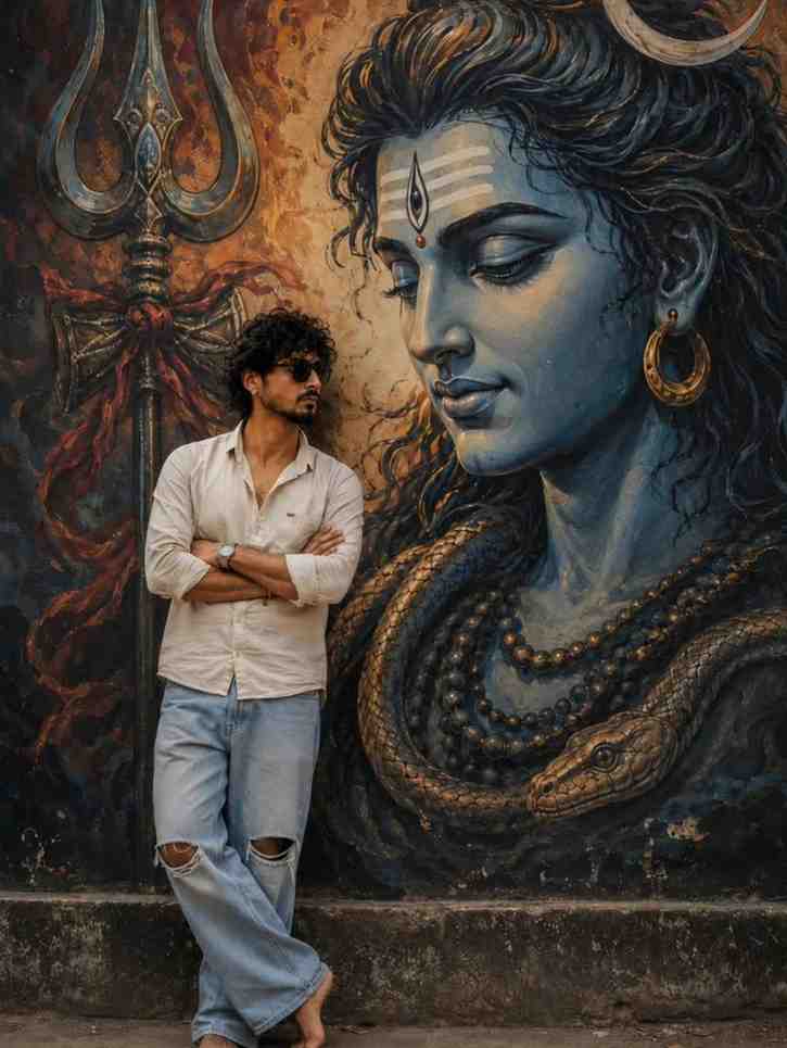 mahadev photo editing prompt seen