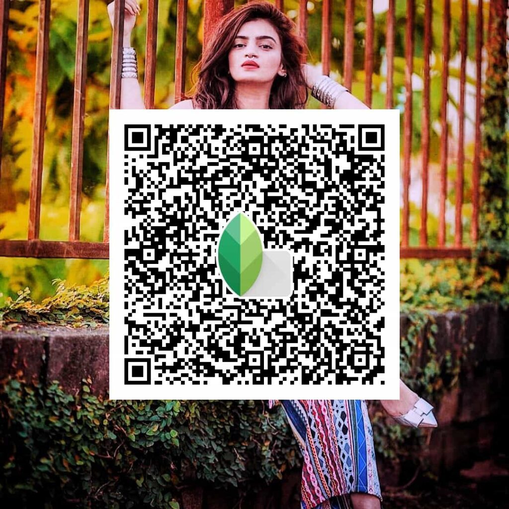 snapseed qr code background