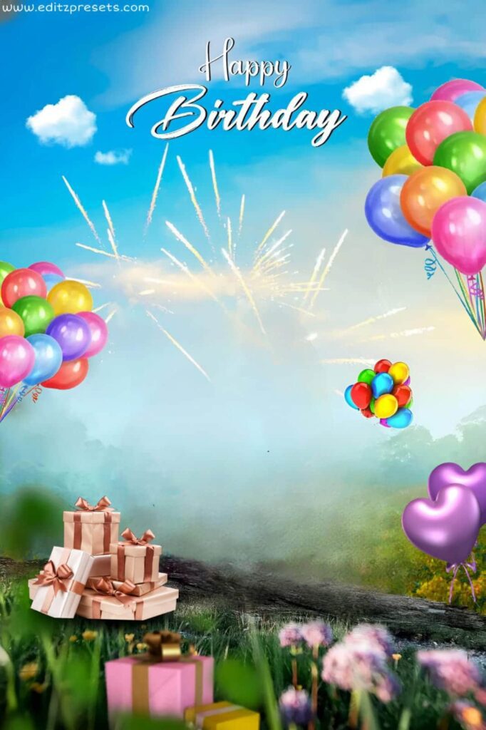 Birthday Background images For Photoshop Editing
