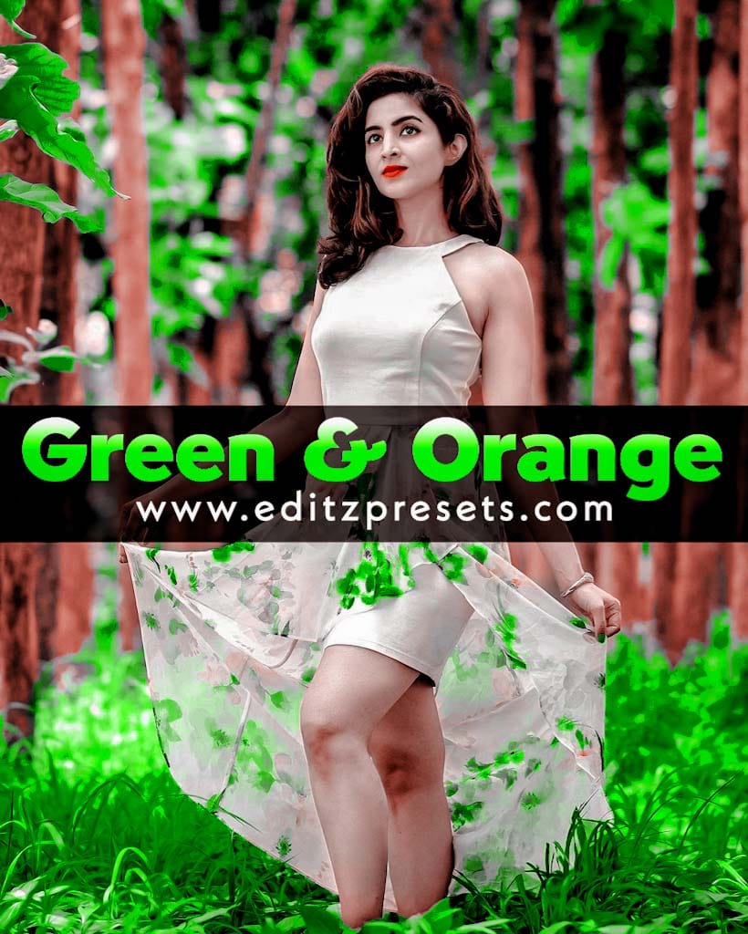 lightroom green and orange preset